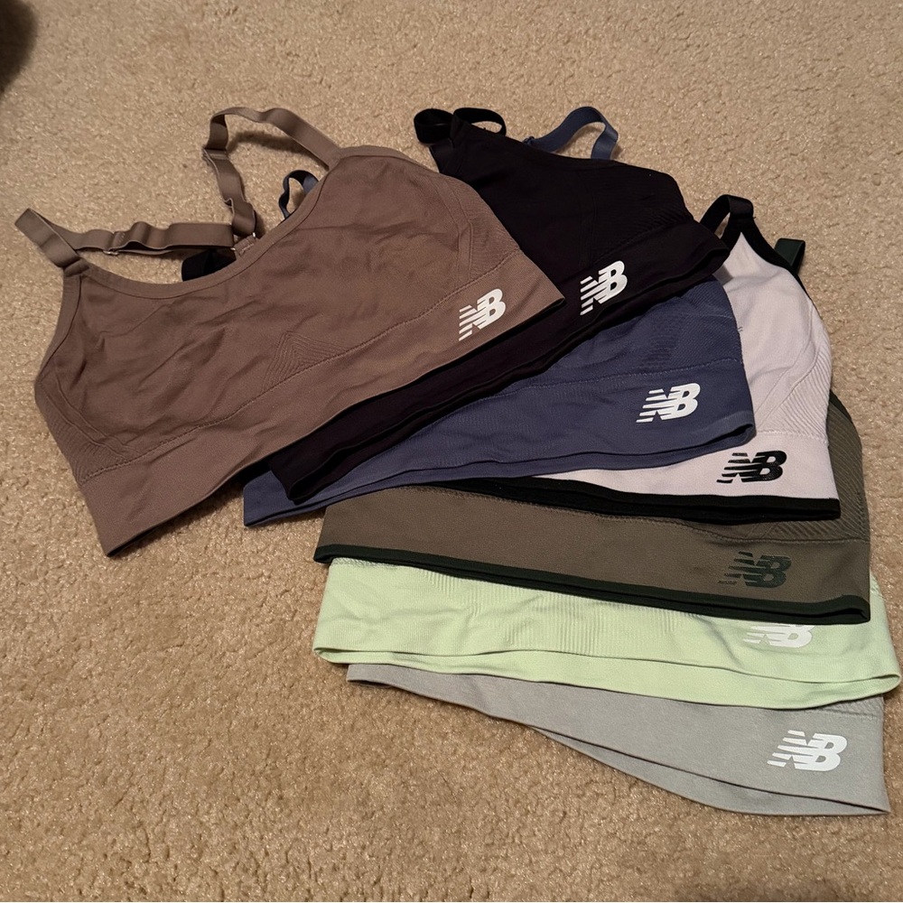 New Balance Women's Mixed Color Seamless Sports Bras - Multi Pack